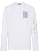 Raf Simons Unknown Pleasures Long Sleeve Top - White