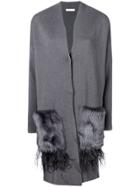 Fabiana Filippi Midi Open Cardigan - Grey