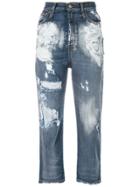 Frankie Morello Serinde Cropped Jeans - Blue