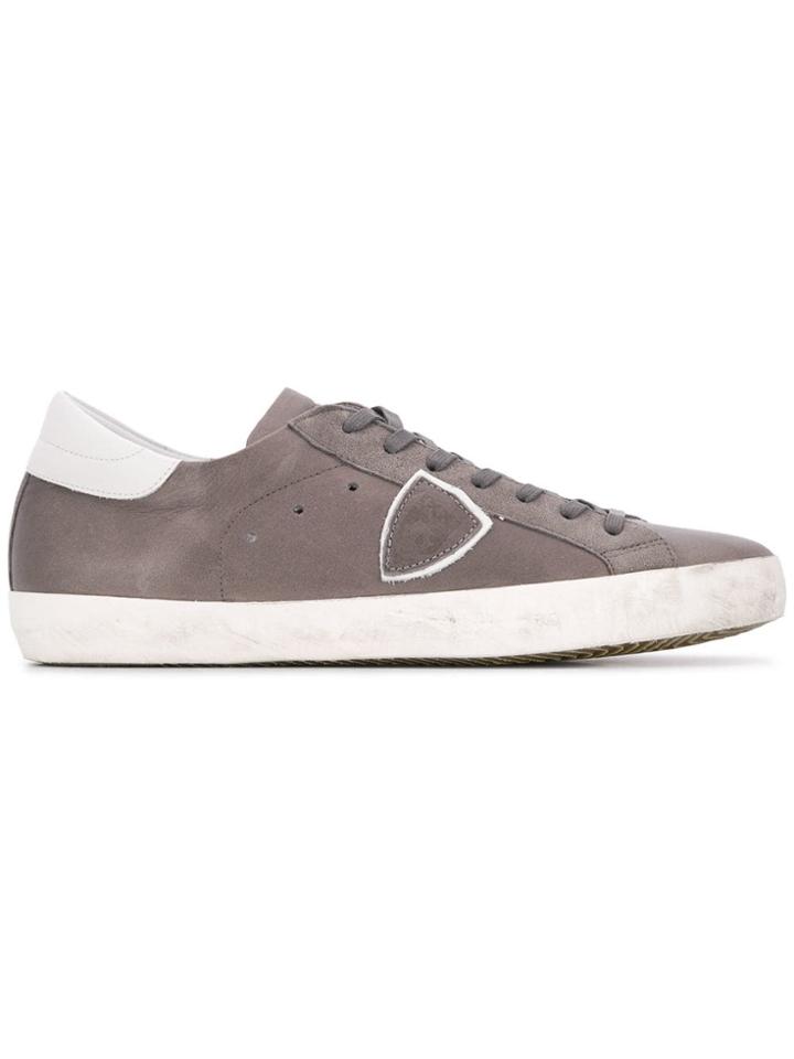 Philippe Model Logo Low-top Sneakers - Grey