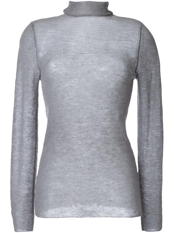 Rito Sheer Jumper, Women's, Size: 38, Grey, Mohair