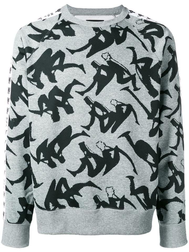 Pam Perks And Mini Logo Print Sweatshirt - Grey