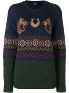 Polo Ralph Lauren Motif Knit Sweater - Blue