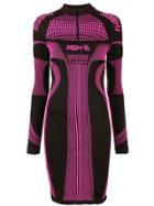 Misbhv Logo Print Fitted Dress - Pink