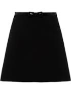 Miu Miu Grain De Poudre Skirt With Sequins - F0002 Black