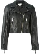 Isabel Marant Étoile 'barry' Biker Jacket, Women's, Size: 36, Black, Polyester/lamb Skin
