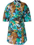 Kenzo Shortsleeved Shirt Dress - Multicolour