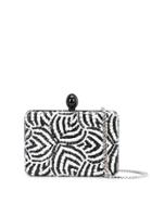 Oscar De La Renta Rogan Box Clutch Bag - Black