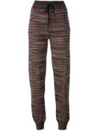 M Missoni Drawstring Printed Track Pants, Women's, Size: 44, Viscose/virgin Wool