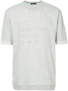 Guild Prime Embroidered Quote T-shirt - Grey