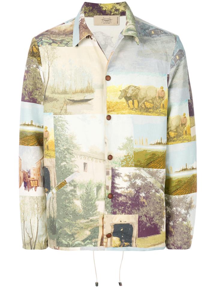 Maison Flaneur Printed Lightweight Jacket - Multicolour