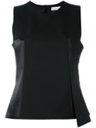 Paco Rabanne Asymmetric Tank Top, Women's, Size: 36, Black, Silk/polyester/spandex/elastane/wool