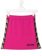 Moschino Kids Teen Side Stripe Skirt - Pink