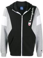 Champion Logo-print Zip-up Hoodie - Black