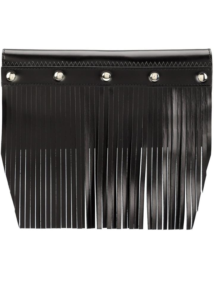 Comme Des Garçons Wallet Fringed Wallet - Black