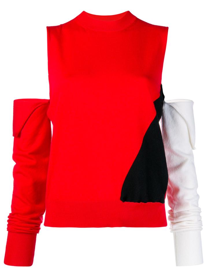 Calvin Klein 205w39nyc Cut-out Colour Block Sweater - Unavailable