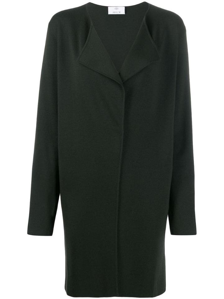 Allude Oversized Wool Cardi-coat - Green