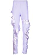Comme Des Garçons Asymmetric Zipped Trousers - Purple