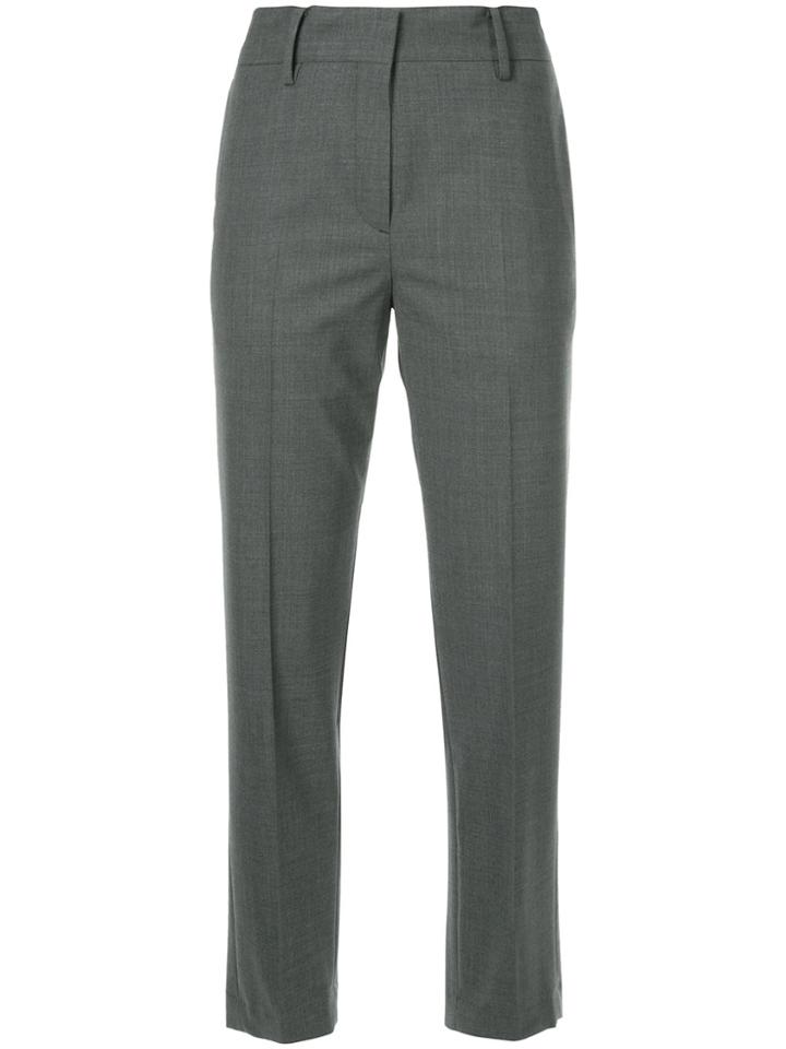 H Beauty & Youth High-rise Cropped Trousers - Grey