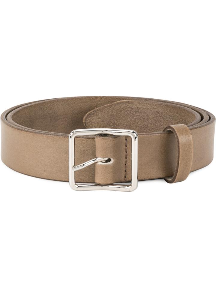 Dsquared2 Square Buckle Belt - Nude & Neutrals