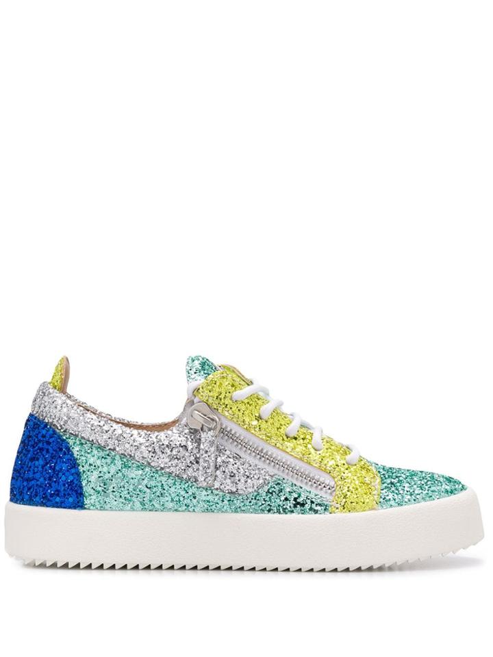 Giuseppe Zanotti Gail Glitter Sneakers - Green