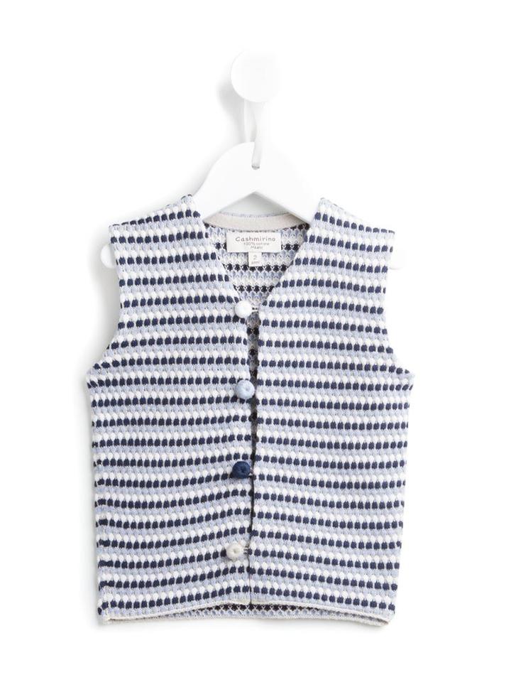 Cashmirino V-neck Gilet, Toddler Boy's, Size: 4 Yrs, Nude/neutrals