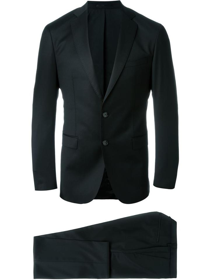 Boss Hugo Boss Slim Fit Suit, Men's, Size: 50, Black, Acetate/viscose/virgin Wool