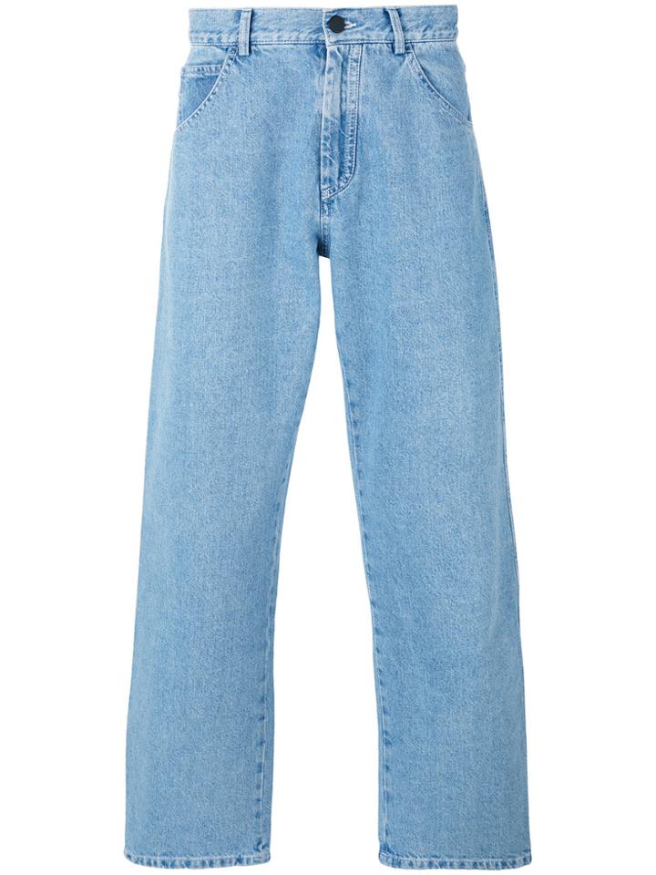 Gosha Rubchinskiy Plain Straight Let Pants - Blue