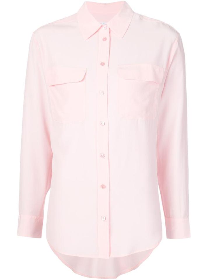 Equipment Classic Shirt, Women's, Size: Small, Pink/purple, Silk