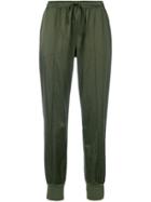 Andrea Ya'aqov Tapered Drawstring Trousers - Green
