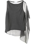 Lost & Found Ria Dunn Draped Tank Top - Grey