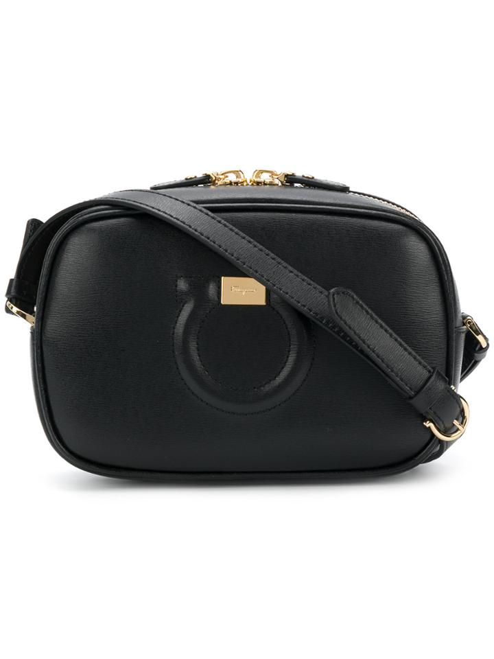Salvatore Ferragamo Gancio City Camera Bag - Black