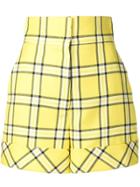 Sara Battaglia High Waisted Shorts - Yellow & Orange
