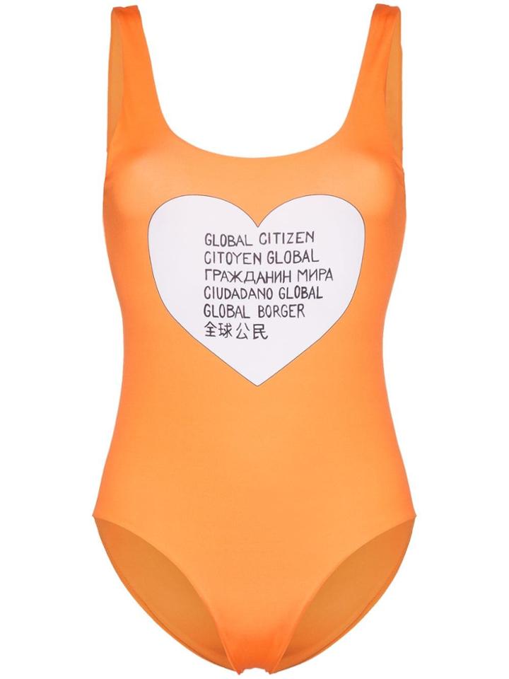 Ganni Global Citizen Swimsuit - Yellow