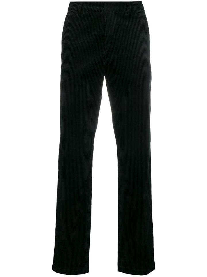 Nn07 Corduroy Straight-cut Trousers - Black