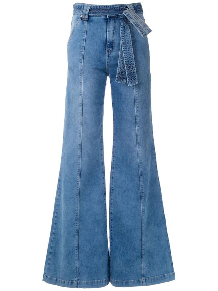 Amapô Calça Pantalona Laço Blue