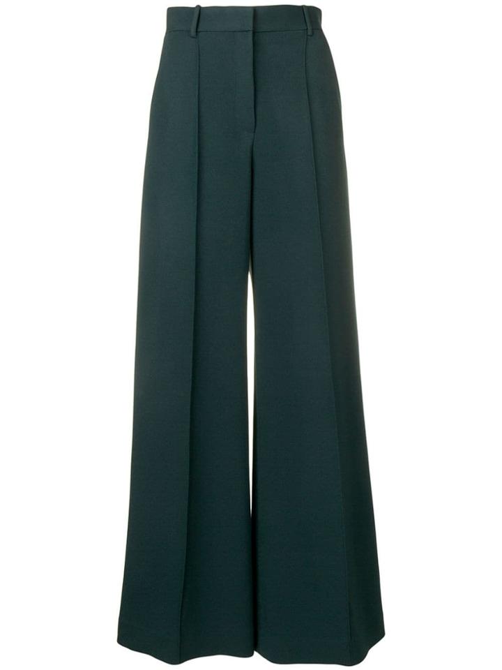 The Row Flared Tailored Trousers - Green