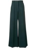 The Row Flared Tailored Trousers - Green