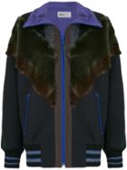Kolor Patchwork Oversized Jacket - Blue