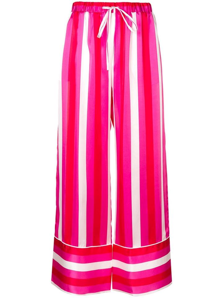 Maggie Marilyn Striped Palazzo Trousers - Pink
