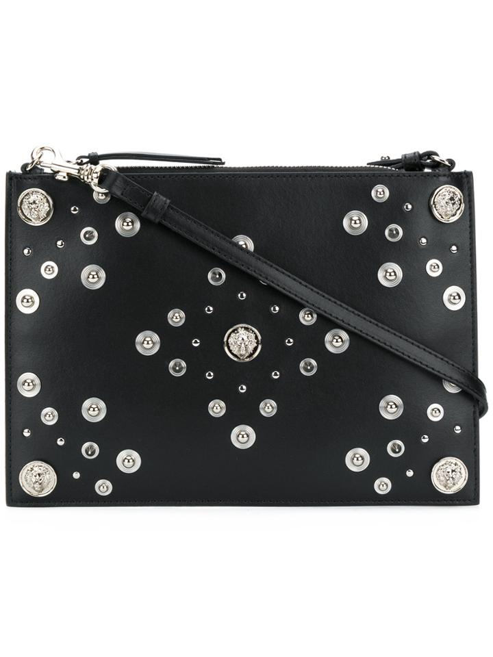 Versus Medusa Studded Clutch Bag - Black