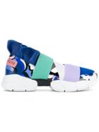 Emilio Pucci Colour Block Slip-on Sneakers - Blue