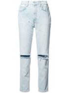 Heron Preston Bleached Ripped Skinny Jeans - Blue