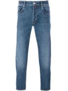 Pt05 Medium Wash Straight Jeans, Men's, Size: 37, Blue, Cotton/spandex/elastane