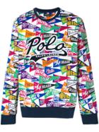 Polo Ralph Lauren All-over Logo Sweatshirt - Multicolour