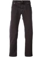 Jacob Cohen Straight Leg Jeans, Men's, Size: 34, Pink/purple, Cotton/spandex/elastane