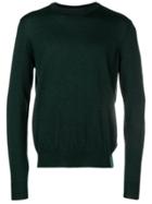 Fay Elbow Patches Jumper - Green