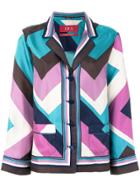 F.r.s For Restless Sleepers Chevron Print Jacket - Multicolour