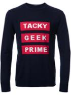 Guild Prime 'tacky Geek Prime' Jumper, Men's, Size: 3, Blue, Wool