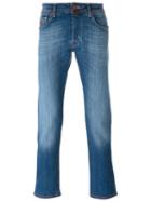 Jacob Cohen Stonewashed Jeans, Men's, Size: 34, Blue, Cotton/spandex/elastane